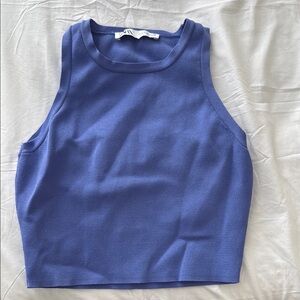 Blue Sleeveless Women's Top